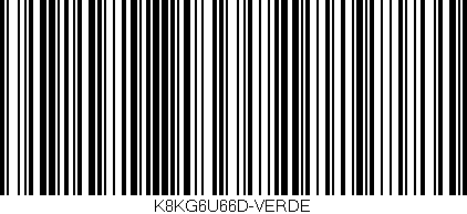 Código de barras (EAN, GTIN, SKU, ISBN): 'K8KG6U66D-VERDE'