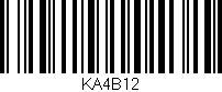 Código de barras (EAN, GTIN, SKU, ISBN): 'KA4B12'