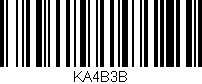 Código de barras (EAN, GTIN, SKU, ISBN): 'KA4B3B'
