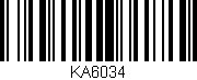 Código de barras (EAN, GTIN, SKU, ISBN): 'KA6034'
