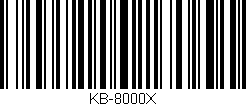 Código de barras (EAN, GTIN, SKU, ISBN): 'KB-8000X'