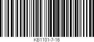 Código de barras (EAN, GTIN, SKU, ISBN): 'KB1101-7-16'