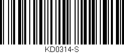 Código de barras (EAN, GTIN, SKU, ISBN): 'KD0314-S'