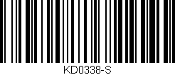 Código de barras (EAN, GTIN, SKU, ISBN): 'KD0338-S'