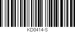 Código de barras (EAN, GTIN, SKU, ISBN): 'KD0414-S'