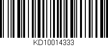 Código de barras (EAN, GTIN, SKU, ISBN): 'KD10014333'