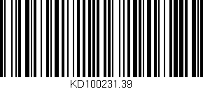 Código de barras (EAN, GTIN, SKU, ISBN): 'KD100231.39'