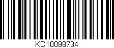 Código de barras (EAN, GTIN, SKU, ISBN): 'KD10098734'