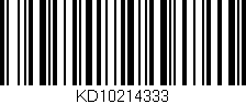 Código de barras (EAN, GTIN, SKU, ISBN): 'KD10214333'