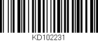 Código de barras (EAN, GTIN, SKU, ISBN): 'KD102231'