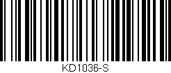 Código de barras (EAN, GTIN, SKU, ISBN): 'KD1036-S'