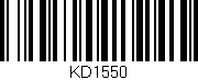 Código de barras (EAN, GTIN, SKU, ISBN): 'KD1550'