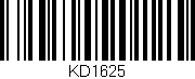 Código de barras (EAN, GTIN, SKU, ISBN): 'KD1625'