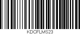 Código de barras (EAN, GTIN, SKU, ISBN): 'KDCFLMS23'