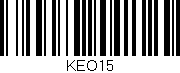 Código de barras (EAN, GTIN, SKU, ISBN): 'KEO15'