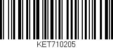 Código de barras (EAN, GTIN, SKU, ISBN): 'KET710205'