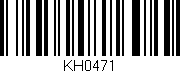Código de barras (EAN, GTIN, SKU, ISBN): 'KH0471'