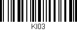 Código de barras (EAN, GTIN, SKU, ISBN): 'KI03'
