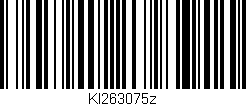 Código de barras (EAN, GTIN, SKU, ISBN): 'KI263075z'
