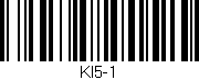 Código de barras (EAN, GTIN, SKU, ISBN): 'KI5-1'