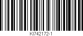 Código de barras (EAN, GTIN, SKU, ISBN): 'KI742172-1'