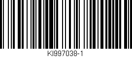 Código de barras (EAN, GTIN, SKU, ISBN): 'KI997038-1'