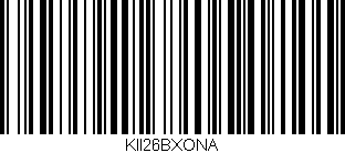 Código de barras (EAN, GTIN, SKU, ISBN): 'KII26BXONA'