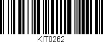 Código de barras (EAN, GTIN, SKU, ISBN): 'KIT0262'