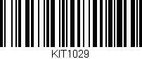 Código de barras (EAN, GTIN, SKU, ISBN): 'KIT1029'