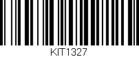 Código de barras (EAN, GTIN, SKU, ISBN): 'KIT1327'