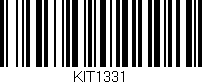 Código de barras (EAN, GTIN, SKU, ISBN): 'KIT1331'