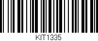 Código de barras (EAN, GTIN, SKU, ISBN): 'KIT1335'