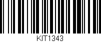Código de barras (EAN, GTIN, SKU, ISBN): 'KIT1343'