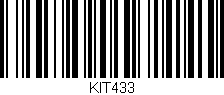 Código de barras (EAN, GTIN, SKU, ISBN): 'KIT433'
