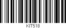 Código de barras (EAN, GTIN, SKU, ISBN): 'KIT518'