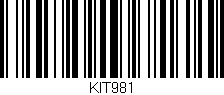 Código de barras (EAN, GTIN, SKU, ISBN): 'KIT981'