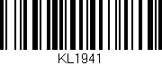 Código de barras (EAN, GTIN, SKU, ISBN): 'KL1941'
