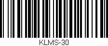 Código de barras (EAN, GTIN, SKU, ISBN): 'KLMS-30'