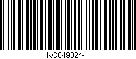 Código de barras (EAN, GTIN, SKU, ISBN): 'KO849824-1'