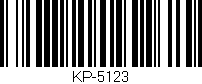 Código de barras (EAN, GTIN, SKU, ISBN): 'KP-5123'