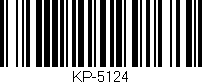 Código de barras (EAN, GTIN, SKU, ISBN): 'KP-5124'