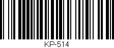 Código de barras (EAN, GTIN, SKU, ISBN): 'KP-514'