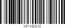 Código de barras (EAN, GTIN, SKU, ISBN): 'KP-HD010'