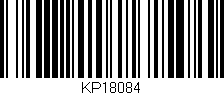 Código de barras (EAN, GTIN, SKU, ISBN): 'KP18084'