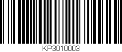 Código de barras (EAN, GTIN, SKU, ISBN): 'KP3010003'