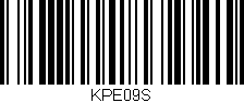 Código de barras (EAN, GTIN, SKU, ISBN): 'KPE09S'