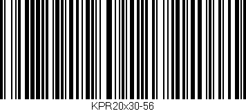 Código de barras (EAN, GTIN, SKU, ISBN): 'KPR20x30-56'