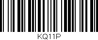 Código de barras (EAN, GTIN, SKU, ISBN): 'KQ11P'