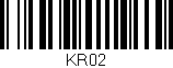 Código de barras (EAN, GTIN, SKU, ISBN): 'KR02'