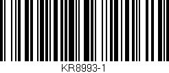 Código de barras (EAN, GTIN, SKU, ISBN): 'KR8993-1'